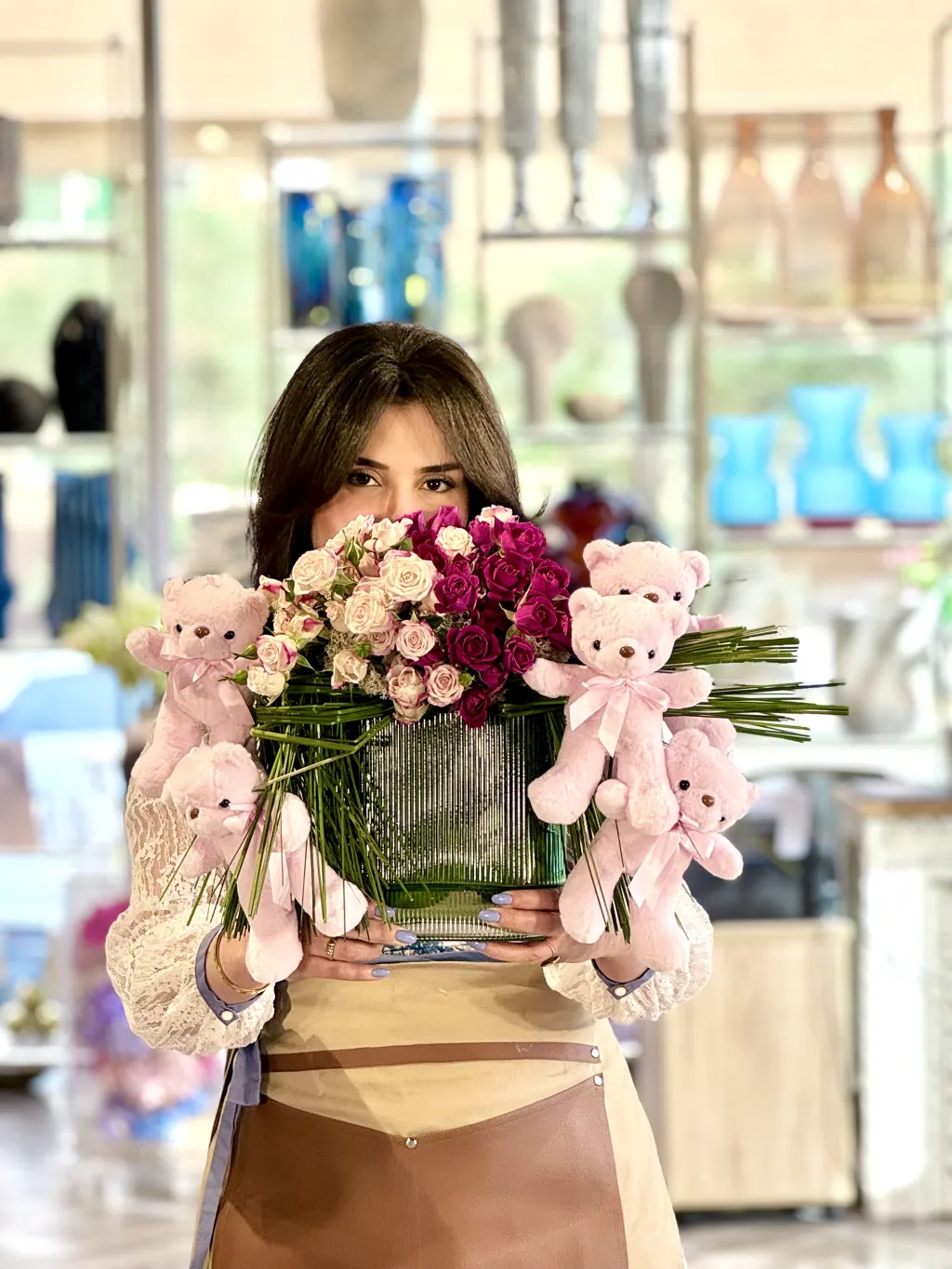 فازة الورد للمناسبات